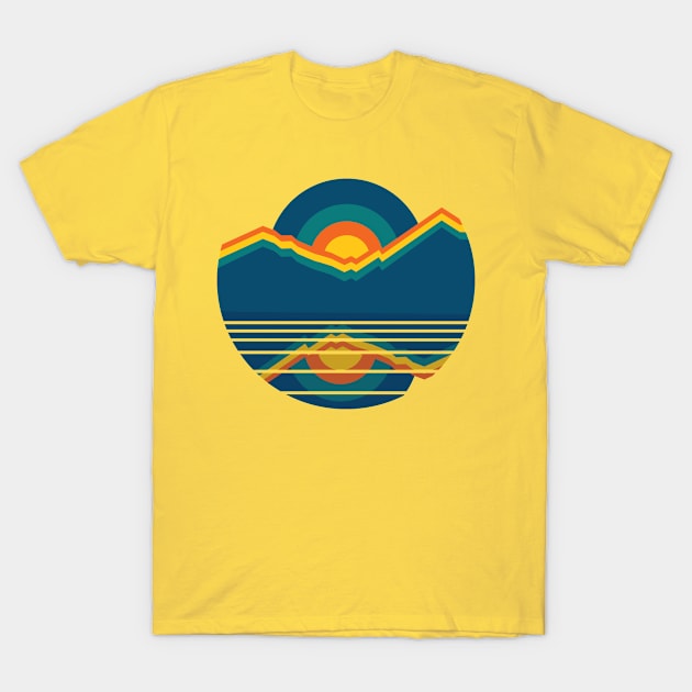 Retro Sun setting T-Shirt by PharaohCloset